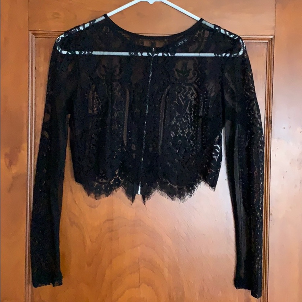 Sheer Lace crop top